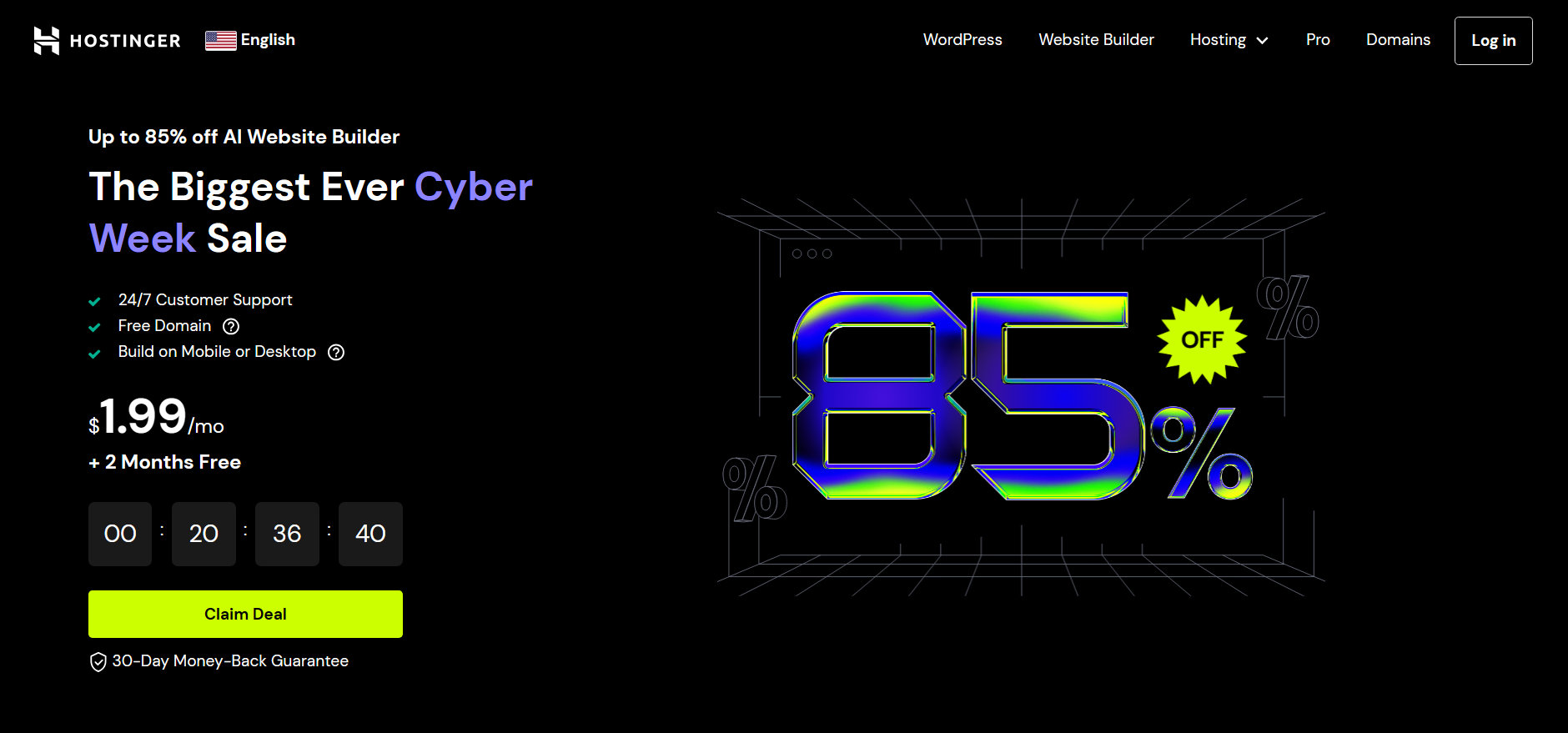 website builder with free domain